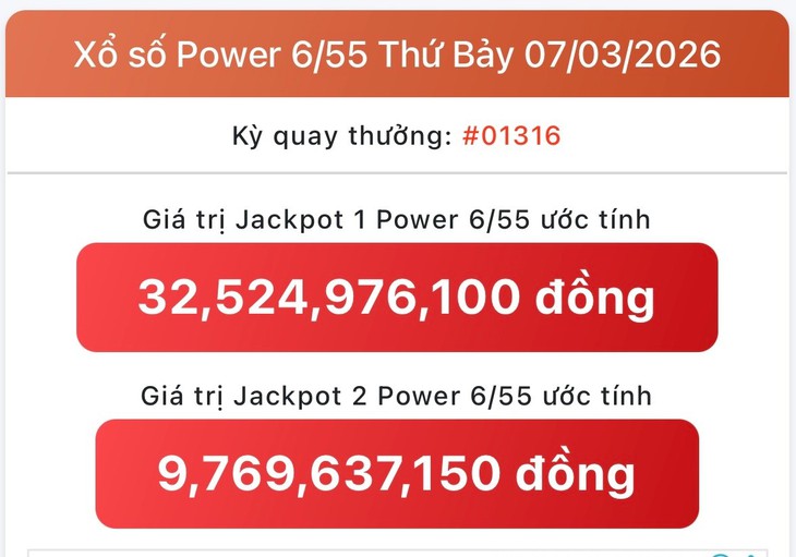 Kết quả xổ số Vietlott hôm nay 23/3/2026 - Vietlott 23/3 - Xổ số Power 6/55 và Mega 6/45 ngày 23/3- Ảnh 7.
