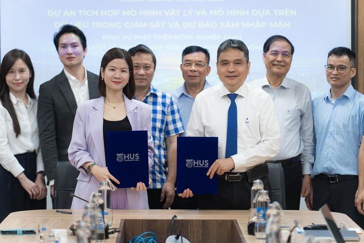 VinFuture kích hoạt 'lá chắn số' chống xâm nhập mặn tại Đồng bằng sông Hồng- Ảnh 1.