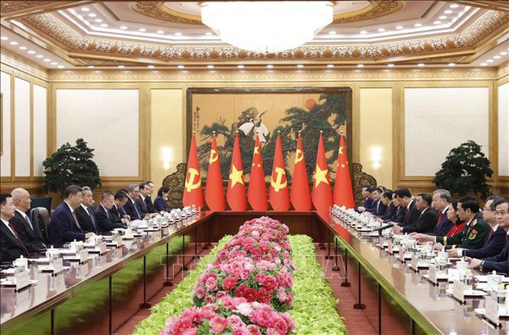 Tổng Bí thư, Chủ tịch nước Tô Lâm hội đàm với Tổng Bí thư, Chủ tịch nước Trung Quốc Tập Cận Bình - Ảnh 2.