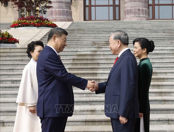 Lễ đón trọng thể Tổng Bí thư, Chủ tịch nước Tô Lâm thăm cấp Nhà nước đến Trung Quốc- Ảnh 2.
