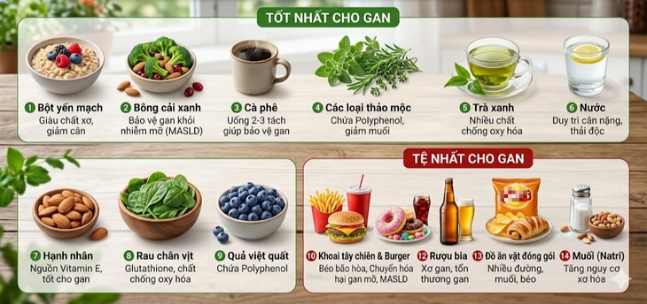 14 loại thực phẩm tốt nhất và tệ nhất với gan- Ảnh 1.