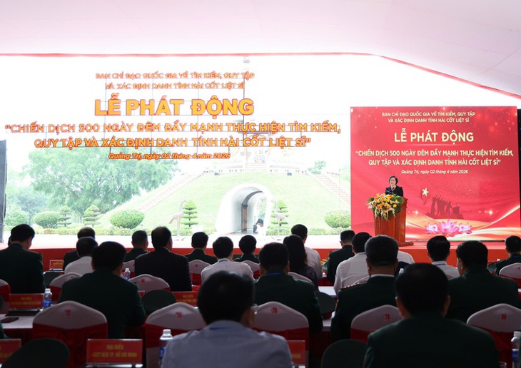 Phó Thủ tướng phát động Chiến dịch 500 ngày đêm tìm kiếm, xác định danh tính liệt sĩ- Ảnh 1. Phó Thủ tướng phát động Chiến dịch 500 ngày đêm tìm kiếm, xác định danh tính liệt sĩ- Ảnh 1.