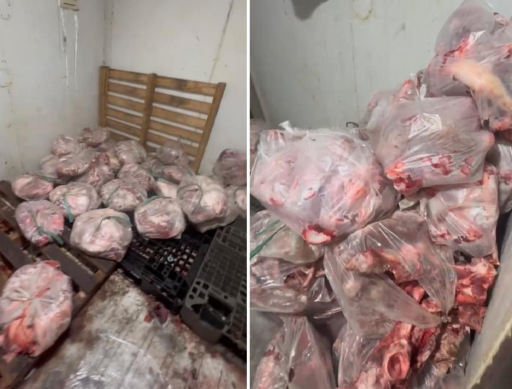Phát hiện hơn 500kg thịt lợn hư hỏng, bốc mùi tại cơ sở giết mổ 'chui'- Ảnh 2.