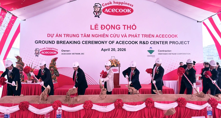 Acecook Việt Nam tổ chức lễ động thổ dự án trung tâm nghiên cứu và phát triển mới- Ảnh 1. Acecook Việt Nam tổ chức lễ động thổ dự án trung tâm nghiên cứu và phát triển mới- Ảnh 1.
