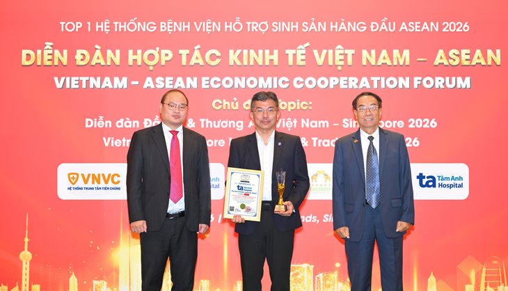 Hệ thống Bệnh viện Tâm Anh được vinh danh top 1 Đông Nam Á về hỗ trợ sinh sản- Ảnh 1. Hệ thống Bệnh viện Tâm Anh được vinh danh top 1 Đông Nam Á về hỗ trợ sinh sản- Ảnh 1.