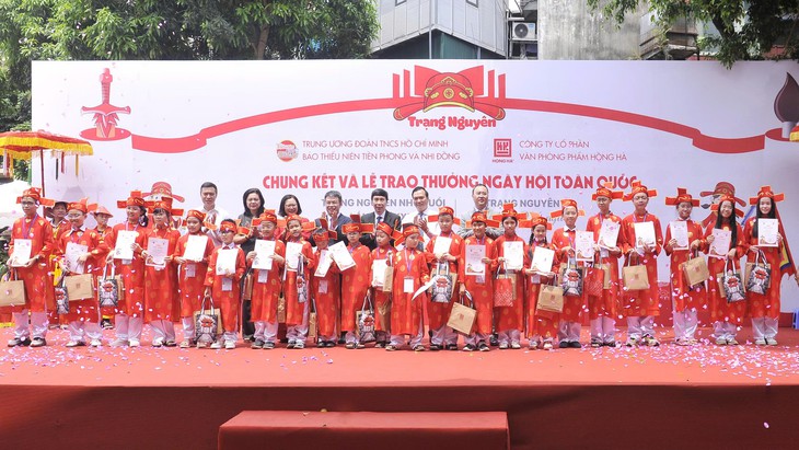 348 học sinh tranh tài tại Chung kết 'Trạng Nguyên nhỏ tuổi' và Trạng Nguyên 'Nét chữ - Nết người'- Ảnh 1.