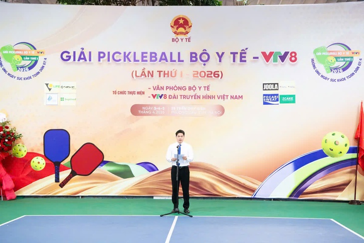 Gần 1.000 vận động viên tham gia Giải Pickleball Bộ Y tế - VTV 8 lần thứ I- Ảnh 1.