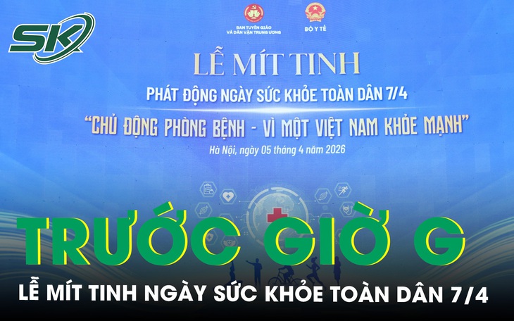 Không khí sôi động trước thời điểm diễn ra Lễ mít tinh Ngày Sức khỏe toàn dân 7/4 tại Hà Nội