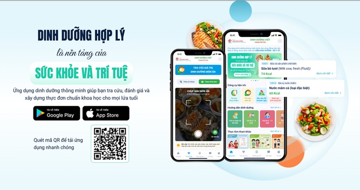 Có gì ở ứng dụng Dinh dưỡng Việt Nam?- Ảnh 1.