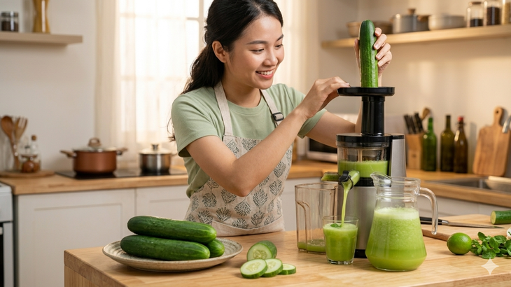 Nước ép dưa chuột rất tốt nhưng sẽ hại thận nếu mắc phải 3 sai lầm- Ảnh 1. Nước ép dưa chuột rất tốt nhưng sẽ hại thận nếu mắc phải 3 sai lầm- Ảnh 1.
