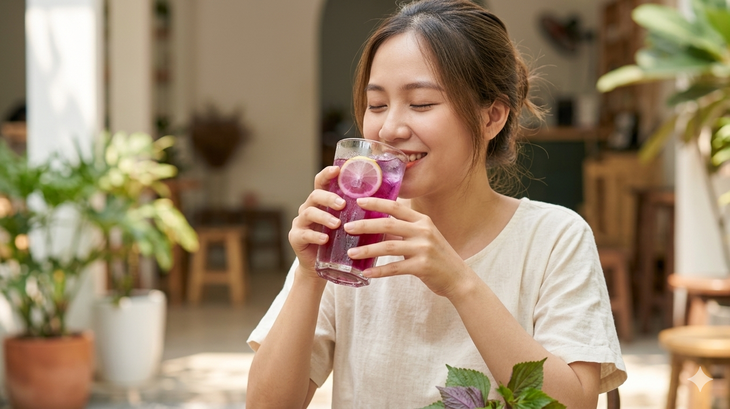 Nước lá tía tô tươi và tía tô khô, loại nào tốt hơn cho sức khỏe?- Ảnh 1.