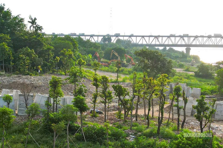 Công viên ven sông Hồng đầu tiên chính thức thi công- Ảnh 1.