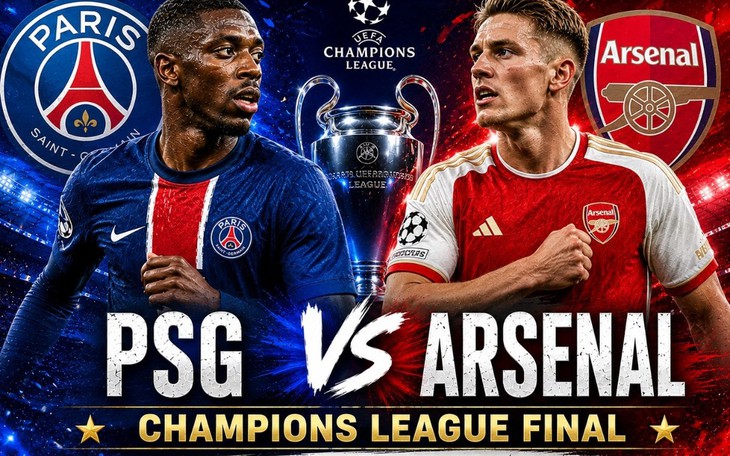 Kênh và link xem trực tiếp Arsenal đấu PSG tại Chung kết Cúp C1 châu Âu- Ảnh 3.