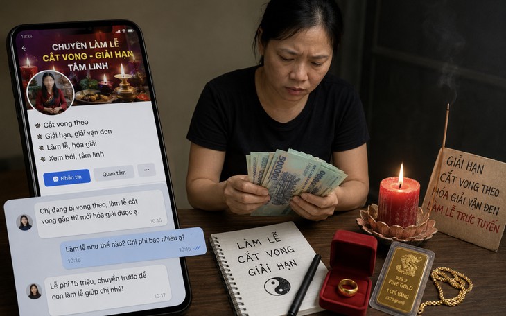 Khởi tố người phụ nữ tự xưng "cắt vong", lừa tiền và vàng của nhiều người