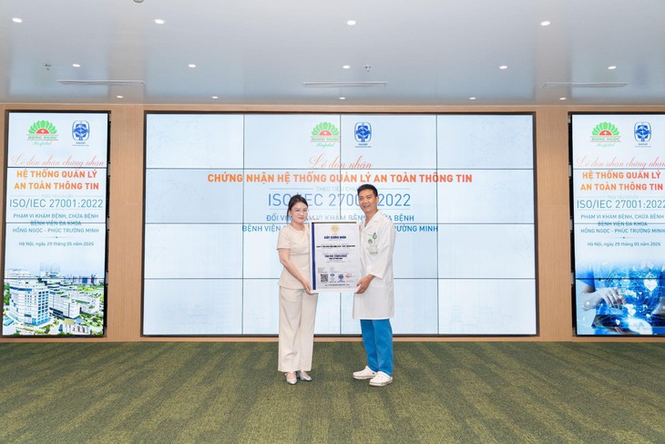 ISOCERT cấp chứng nhận ISO/IEC 27001:2022 cho Bệnh viện Đa khoa Hồng Ngọc - Phúc Trường Minh- Ảnh 3.