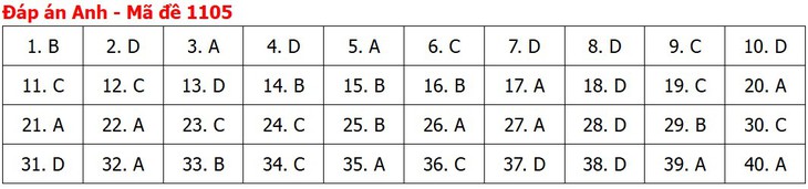 Đề thi, đáp án môn Tiếng Anh tốt nghiệp THPT 2026 tất cả mã đề - Ảnh 9.