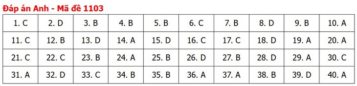 Đề thi, đáp án môn Tiếng Anh tốt nghiệp THPT 2026 tất cả mã đề - Ảnh 7.