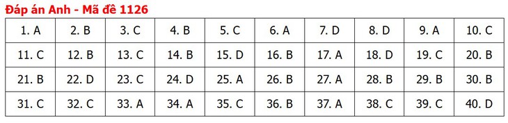 Đề thi, đáp án môn Tiếng Anh tốt nghiệp THPT 2026 tất cả mã đề - Ảnh 31.