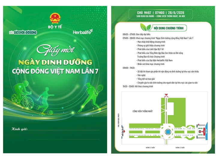 Ngày Dinh dưỡng cộng đồng Việt Nam lần 7 sẵn sàng bùng nổ tại Công viên Thống Nhất vào ngày 28/6 tới - Ảnh 6.