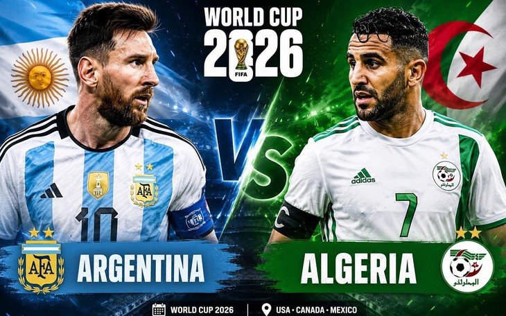 Kênh và link xem trực tiếp Argentina vs Algeria - World Cup 2026 ngày 17/6- Ảnh 2.