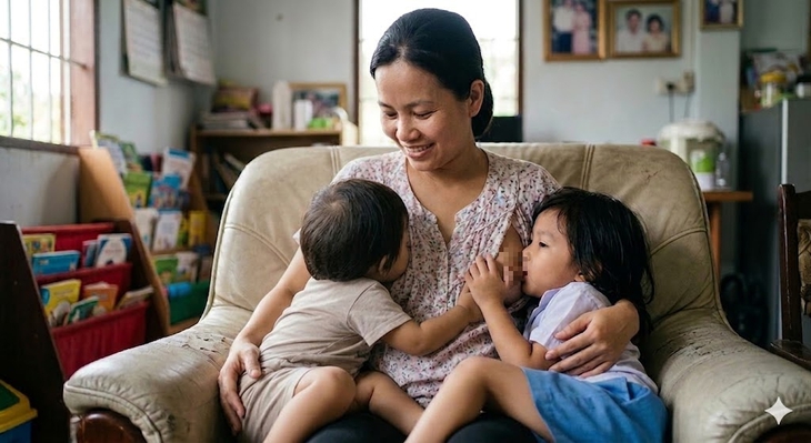 Tranh cãi việc cho trẻ 5 tuổi vẫn bú mẹ, bác sĩ sản khoa nói gì? - Ảnh 1.