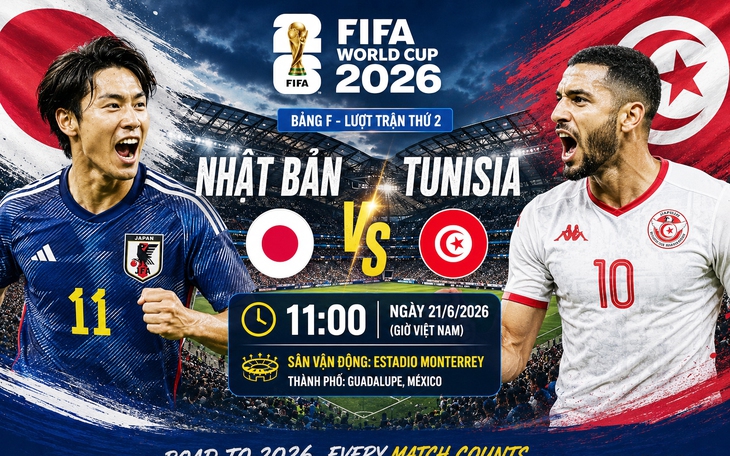 Kênh và link xem trực tiếp Nhật Bản vs Tunisia - World Cup 2026 ngày 21/6- Ảnh 3.