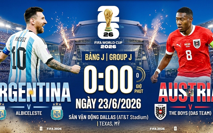 Kênh và link xem trực tiếp Argentina vs Áo - World Cup 2026 ngày 23/6- Ảnh 2.