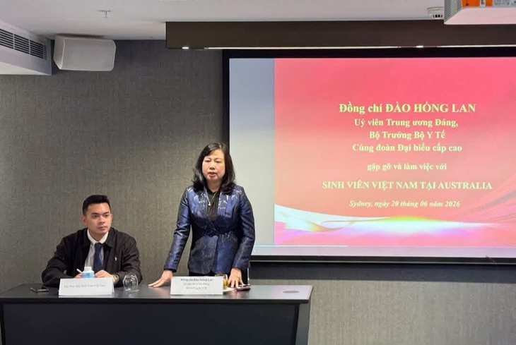 Bộ trưởng Đào Hồng Lan làm việc với Hội Sinh viên Việt Nam tại Australia- Ảnh 1. Bộ trưởng Đào Hồng Lan làm việc với Hội Sinh viên Việt Nam tại Australia- Ảnh 1.