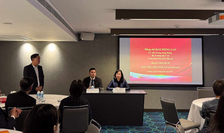 Bộ trưởng Đào Hồng Lan làm việc với Hội Sinh viên Việt Nam tại Australia- Ảnh 2. Bộ trưởng Đào Hồng Lan làm việc với Hội Sinh viên Việt Nam tại Australia- Ảnh 2.