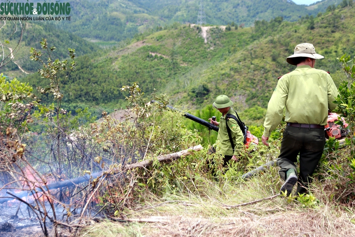 Hàng trăm người bám núi khống chế cháy rừng ở Nghệ An - Ảnh 6. Hàng trăm người bám núi khống chế cháy rừng ở Nghệ An - Ảnh 6.