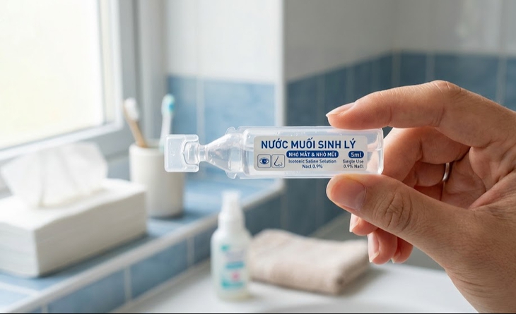 Vì sao không nên dùng nước muối sinh lý đã hết hạn hoặc mở nắp quá lâu? - Ảnh 1.