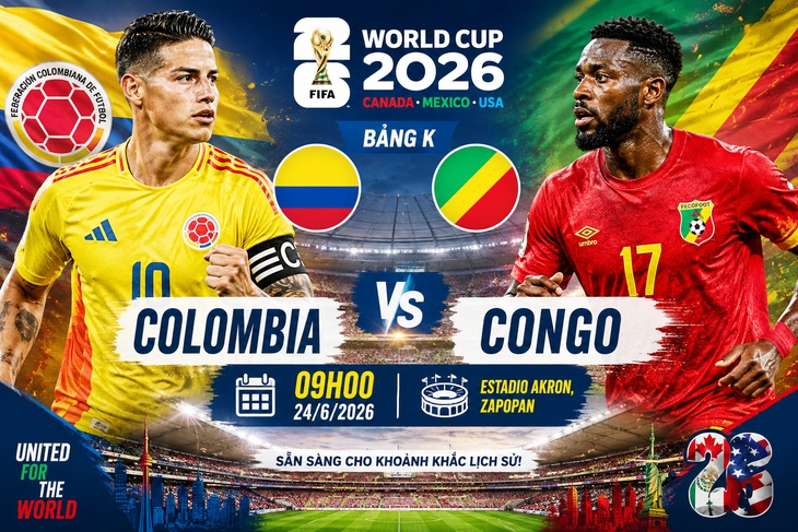 Nhận định, dự đoán tỉ số Colombia vs CHDC Congo: Sức mạnh Nam Mỹ đối đầu bất ngờ châu Phi- Ảnh 1.