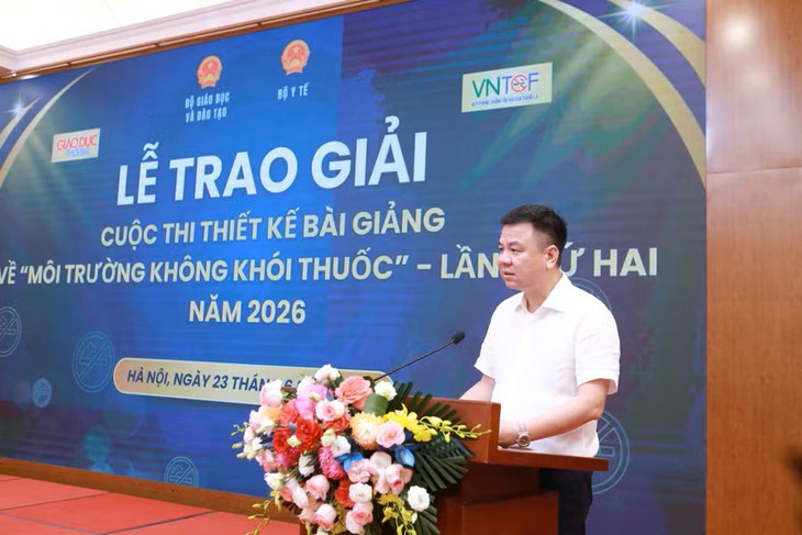 Lan tỏa nhiều bài giảng sáng tạo về môi trường học đường không khói thuốc - Ảnh 1.