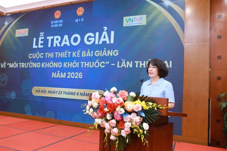 Lan tỏa nhiều bài giảng sáng tạo về môi trường học đường không khói thuốc - Ảnh 2.