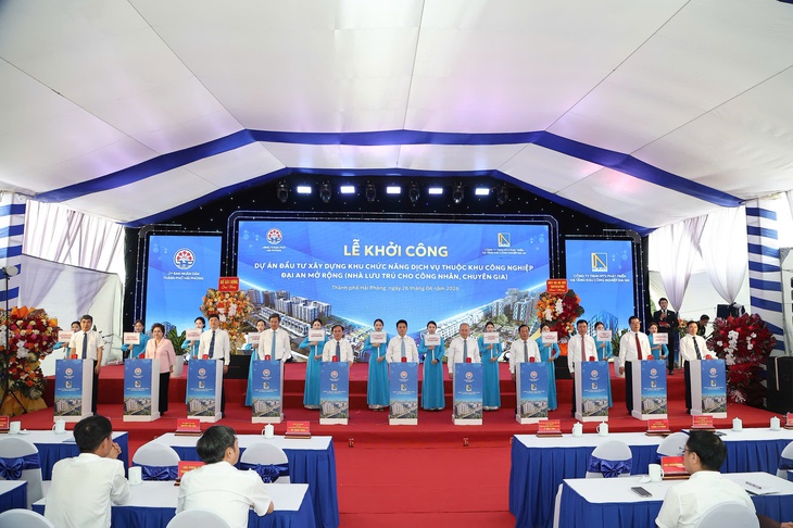 Hải Phòng khởi công 1.000 nhà lưu trú cho công nhân, chuyên gia tại KCN Đại An mở rộng- Ảnh 1.