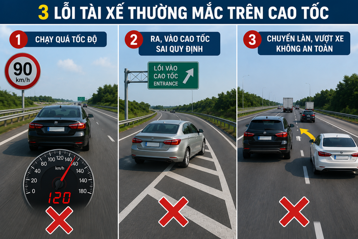 3 lỗi nhiều tài xế vẫn chủ quan mắc phải trên cao tốc, dễ dẫn đến tai nạn- Ảnh 2.