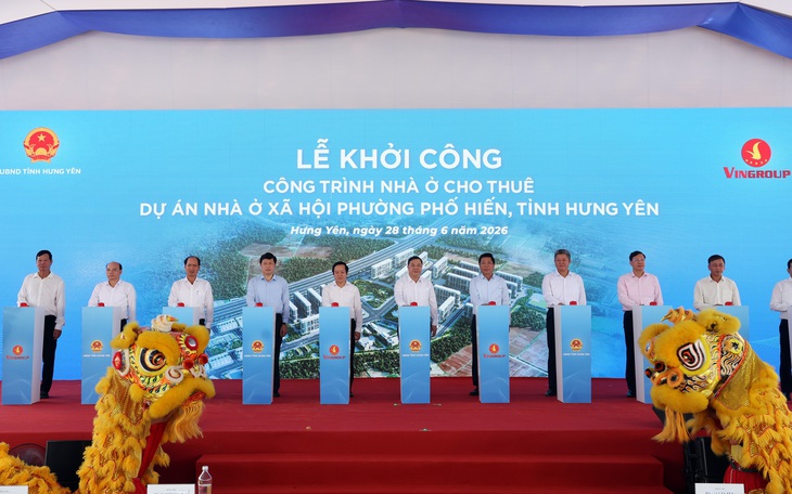 Phó Thủ tướng Thường trực Phạm Gia Túc dự lễ khởi công 2 dự án nhà ở xã hội tại Hưng Yên- Ảnh 1.