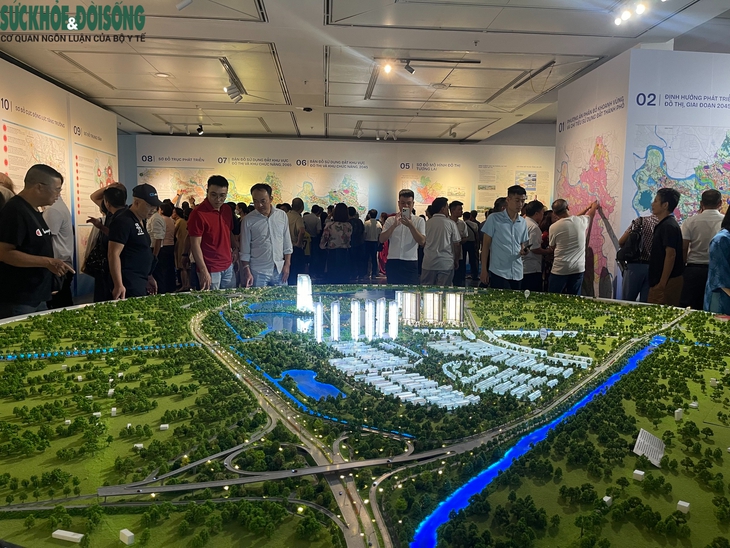 Đông nghịt người dân đến xem Quy hoạch Thủ đô Hà Nội tầm nhìn 100 năm - Ảnh 5.