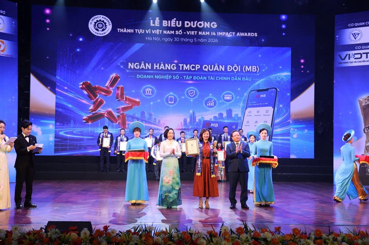 BIZ MBBank được vinh danh tại lễ biểu dương thành tựu tác động vì Việt Nam số 2026- Ảnh 1. BIZ MBBank được vinh danh tại lễ biểu dương thành tựu tác động vì Việt Nam số 2026- Ảnh 1.