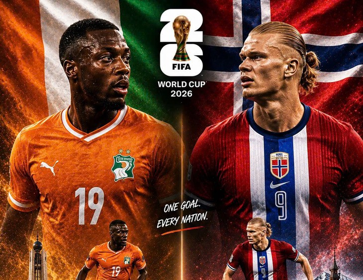 Kênh và link xem trực tiếp Bờ Biển Ngà vs Na Uy - vòng 1/16 World Cup 2026 ngày 1/7- Ảnh 1.