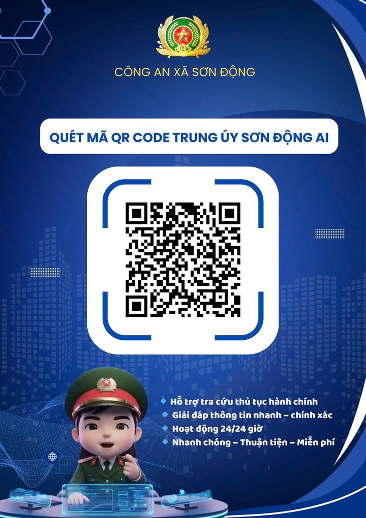 Gần dân từ không gian số
- Kỳ cuối: Công an xã đưa AI đến với người dân- Ảnh 4.