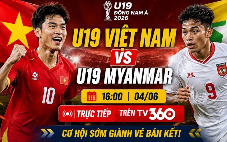Kênh và link xem trực tiếp U19 Việt Nam đấu U19 Myanmar ngày 4/6
