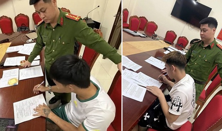 Tạm giữ 2 đối tượng lao xe vào CSGT- Ảnh 1.