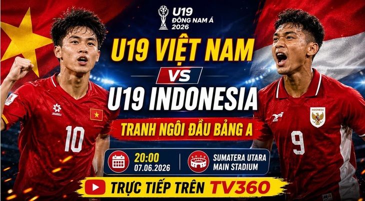 Kênh và link xem trực tiếp U19 Việt Nam đấu U19 Indonesia ngày 7/6- Ảnh 1.