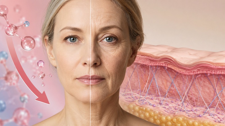 Sau mãn kinh: Vì sao da lão hóa nhanh trong những năm đầu?- Ảnh 1.