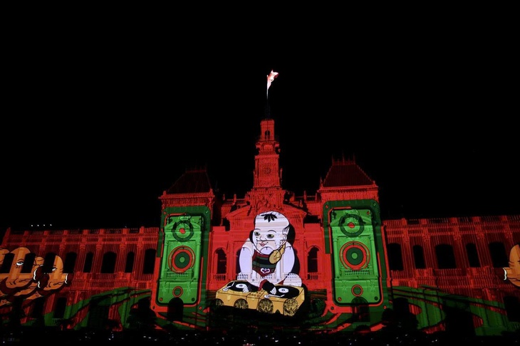 TPHCM rực sáng với 'đại tiệc' 3D Mapping kỷ niệm 50 năm mang tên Bác- Ảnh 3.