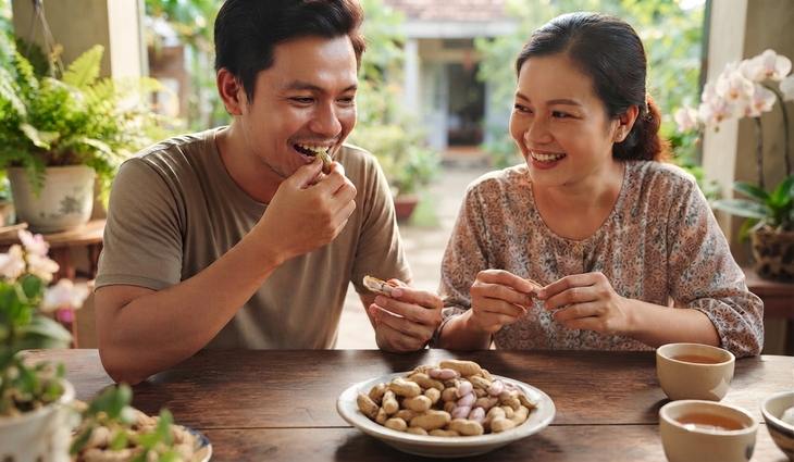 Ăn lạc luộc vào buổi sáng có tác dụng gì? - Ảnh 1.