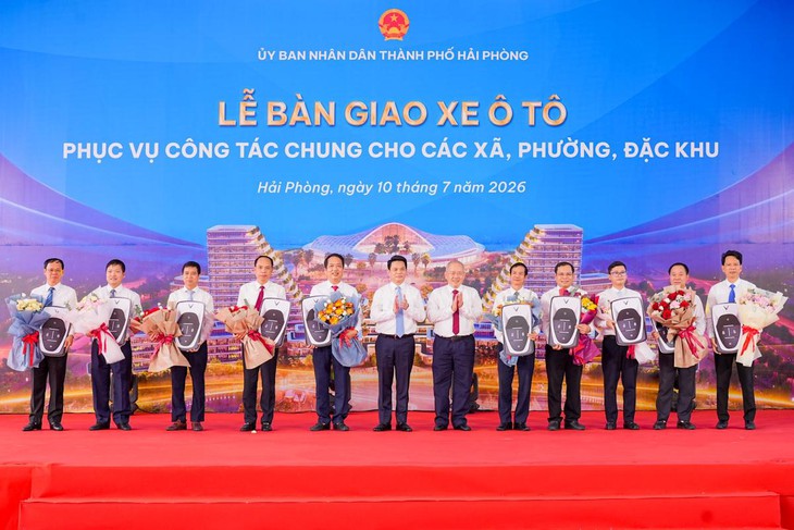 98 xã, phường, đặc khu ở Hải Phòng được trang bị xe ô tô điện năm 2026 - Ảnh 1.