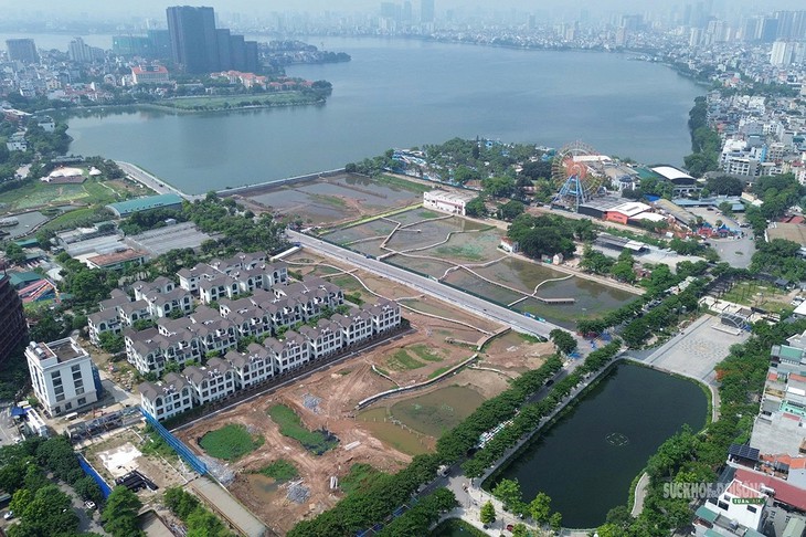 Bãi lọc sinh thái gần 6ha sắp bổ cập nước sạch cho hồ Tây - Ảnh 1.