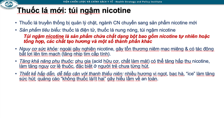 Bộ Y tế đề xuất cấm túi ngậm nicotine - loại thuốc lá mới có hình ảnh bắt mắt- Ảnh 1.